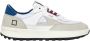 D.a.t.e. Suède sneaker met witte details White Heren - Thumbnail 1