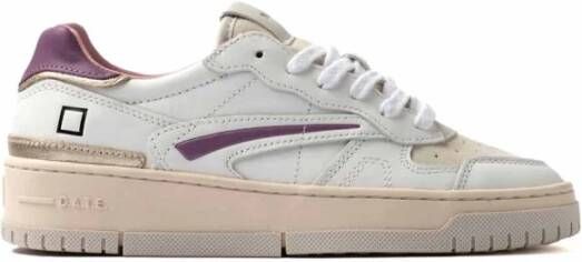 Date Sneakers W421-TP-CA-IP TORNEO PURE CALF-WHITE PURPLE