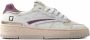 Date Sneakers W421-TP-CA-IP TORNEO PURE CALF-WHITE PURPLE - Thumbnail 1