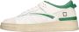 D.a.t.e. Torneo Leather Bianco-Verde Sneakers - Thumbnail 1