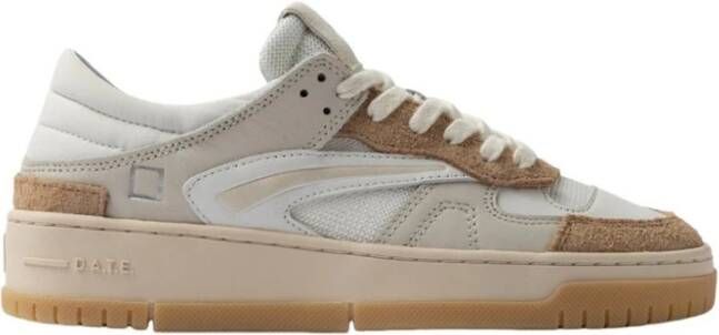 D.a.t.e. Torneo White Beige Sneakers