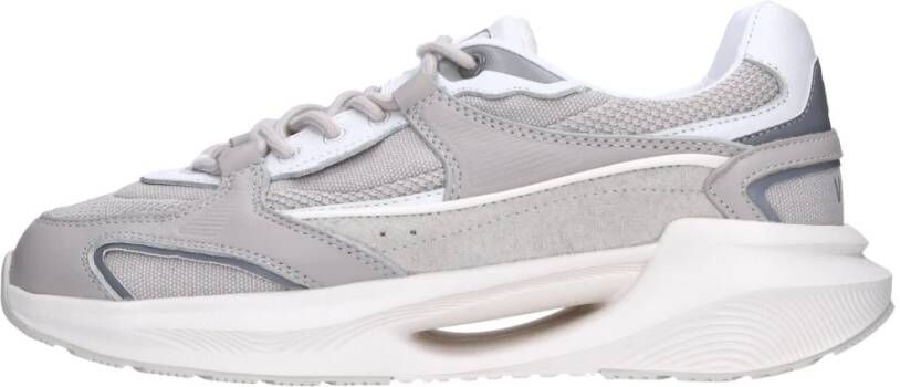 D.a.t.e. Lichtgrijze Sneakers met Suède Details Gray Heren