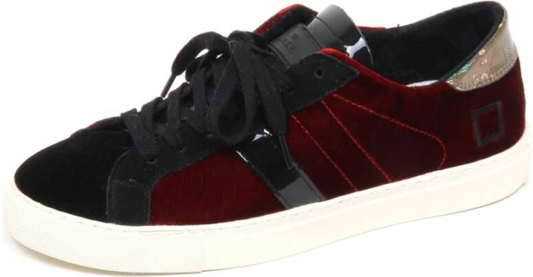 D.a.t.e. Velvet Rode Schoen Model New