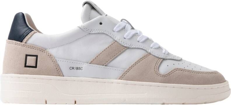 D.a.t.e. Verhoogde Leren en Katoenen Sneakers