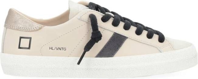 D.a.t.e. Vintage Calf Ivory Lage Sneakers Multicolor Dames