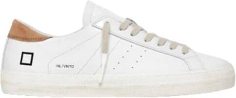 D.a.t.e. Vintage Calf White-Rust Lage Sneakers White Heren