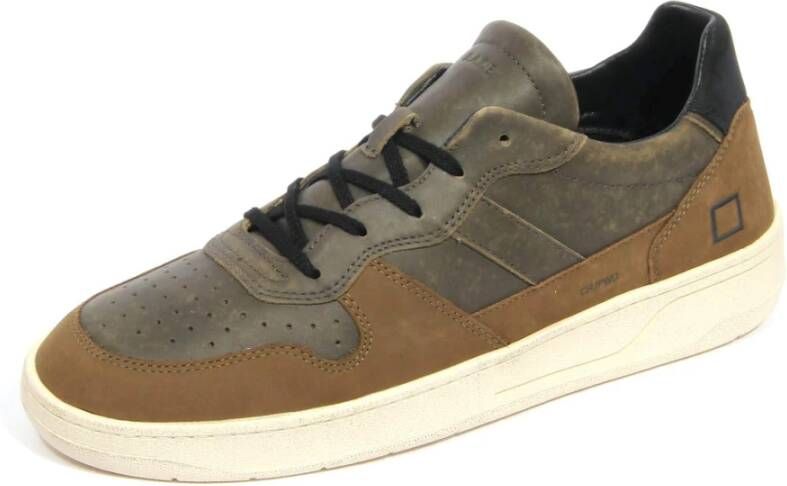 D.a.t.e. Vintage Court 2.0 Groene Schoenen