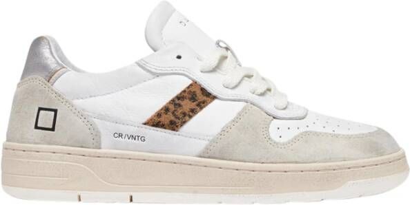 D.a.t.e. Vintage Court Sneakers Wit Vrouwen