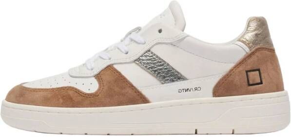D.a.t.e. Vintage Leren Sneakers Wit Dames
