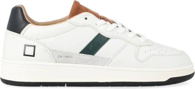 D.a.t.e. Vintage White-Cuoio Court 2.0 Sneakers