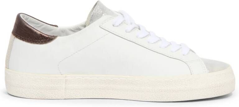 D.a.t.e. Vintage Wit-Brons Lage Sneakers