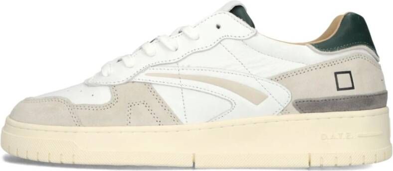 D.A.T.E Lage Sneakers Heren Torneo Pure Vintage Maat: 43 Materiaal: Leer Kleur: Wit - Foto 1