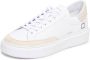 D.a.t.e. Wit-Beige Streep Schoenen - Thumbnail 1