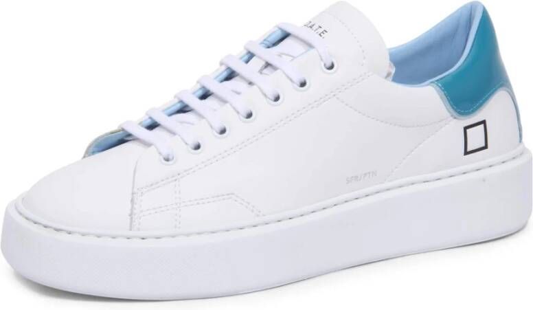 D.a.t.e. Leren sneakers voor dames White Dames