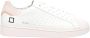 D.a.t.e. Wit Roze Leren Sneakers White Dames - Thumbnail 1