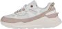 D.a.t.e. Witte Sneakers van Technische Stof met Wit Leer en Beige Nubuck Inzetstukken White Dames - Thumbnail 1