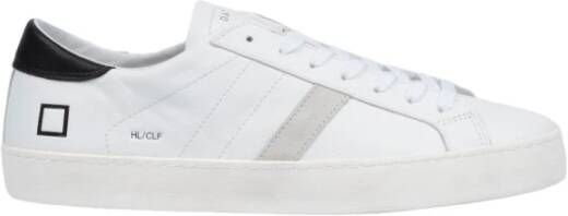 D.a.t.e. Witte en Zwarte Hill Low Sneakers White Heren