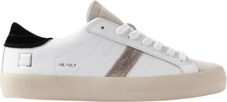 D.a.t.e. Witte lage sneakers met elegante details