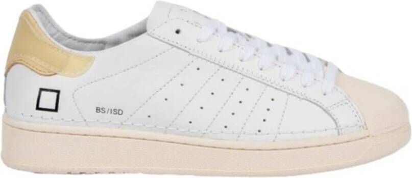 D.a.t.e. Witte Leren Lage Sneaker