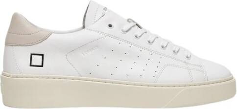 D.a.t.e. Witte Leren Lage Sneaker White Heren