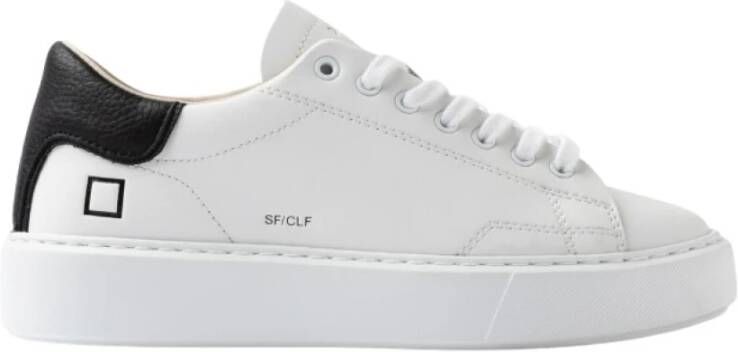 Date Lage Sneakers W431-SF-CA-WB SFERA CALF-WHITE BLACK