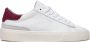 D.a.t.e. Witte Leren Lage Sneakers met Geëmbosseerde Details White Dames - Thumbnail 1