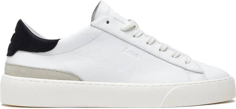 D.a.t.e. Witte Leren Lage Sneakers met Geëmbosseerde Details Wit Heren
