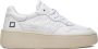 D.a.t.e. Witte Leren Lage Sneakers met Geperforeerde Neus White Dames - Thumbnail 7