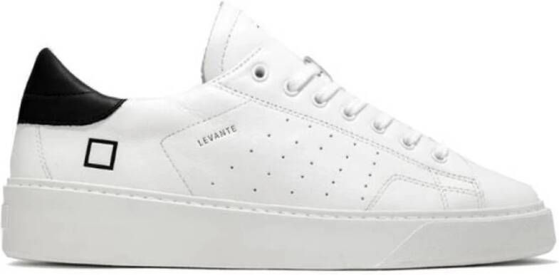 D.a.t.e. Witte Leren Lage Sneakers White Heren