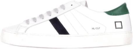 D.a.t.e. Witte Leren Logo Zij Sneakers Wit Heren