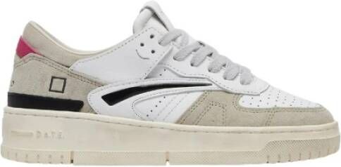 D.a.t.e. Geperforeerde leren platte schoenen Beige Dames