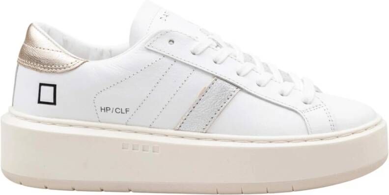 D.a.t.e. Witte Leren Platform Sneakers - Foto 3
