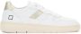 D.a.t.e. Witte Leren Sneaker met Platina Details White Dames - Thumbnail 1