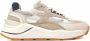 D.a.t.e. Witte Leren Sneakers Blauw Suède Multicolor Dames - Thumbnail 1