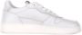D.a.t.e. Witte Leren Sneakers Logo Zijkant - Thumbnail 1