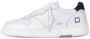 D.a.t.e. Witte Leren Sneakers Logo Zijkant White Heren - Thumbnail 1
