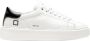 D.a.t.e. Witte leren sneakers met contrasterende kleur op de hiel White Dames - Thumbnail 1
