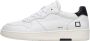 D.a.t.e. Witte Leren Sneakers met Gedurfde Zwarte Inzet White Heren - Thumbnail 15