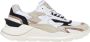 D.a.t.e. Witte Leren Sneakers met Gouden Details Multicolor Dames - Thumbnail 1
