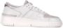 D.a.t.e. Witte Leren Sneakers met Logo - Thumbnail 1