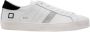 D.a.t.e. Witte leren sneakers met suède inzetstukken White Heren - Thumbnail 1