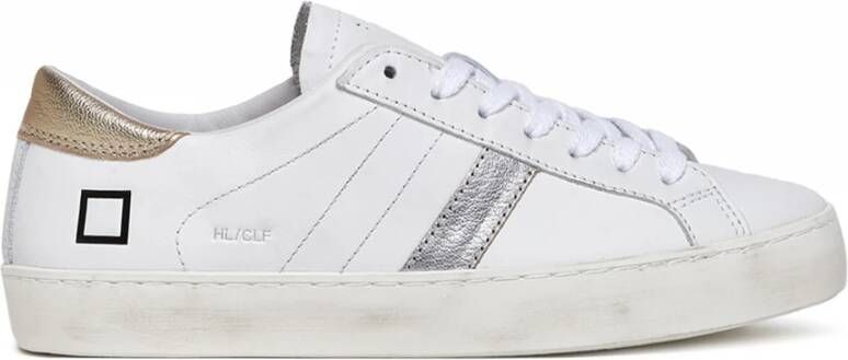 D.a.t.e. Leren sneaker met suède details White Dames