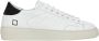 D.a.t.e. Witte leren sneakers met geperforeerde details White Heren - Thumbnail 7