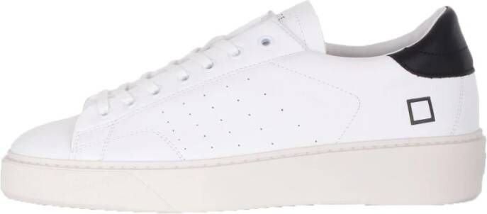 D.a.t.e. Witte Sneakers met Ingegraveerde Letters White Heren