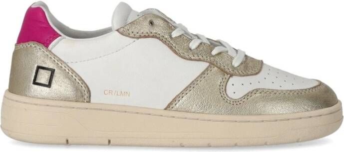 D.a.t.e. Witte Platinum Court Sneaker Multicolor Dames