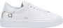 D.a.t.e. Witte Leren Sneakers met Zilveren Hiel Inzetstuk White Dames - Thumbnail 1