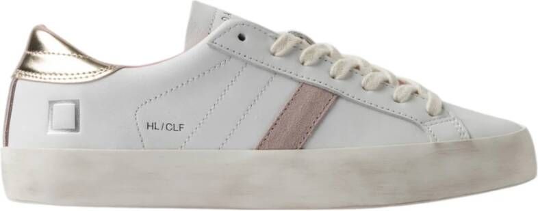 D.a.t.e. Leren sneakers voor stijlvolle looks White Dames