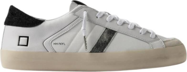 Date Sneakers M421-HF-NY-WB HILL LOW HALF NYLON-WHITE BLACK