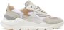 D.a.t.e. Witte Sneakers met Beige Leren Details Multicolor Heren - Thumbnail 1