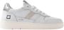 D.a.t.e. Witte Sneakers met Geperforeerde Neuskap - Thumbnail 1